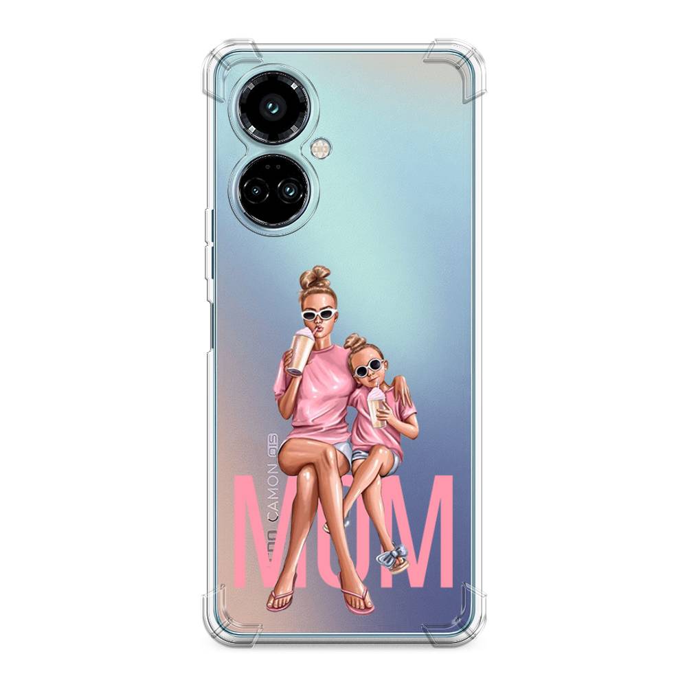 фото Противоударный силиконовый чехол "lovely mom" на tecno camon 19 pro awog