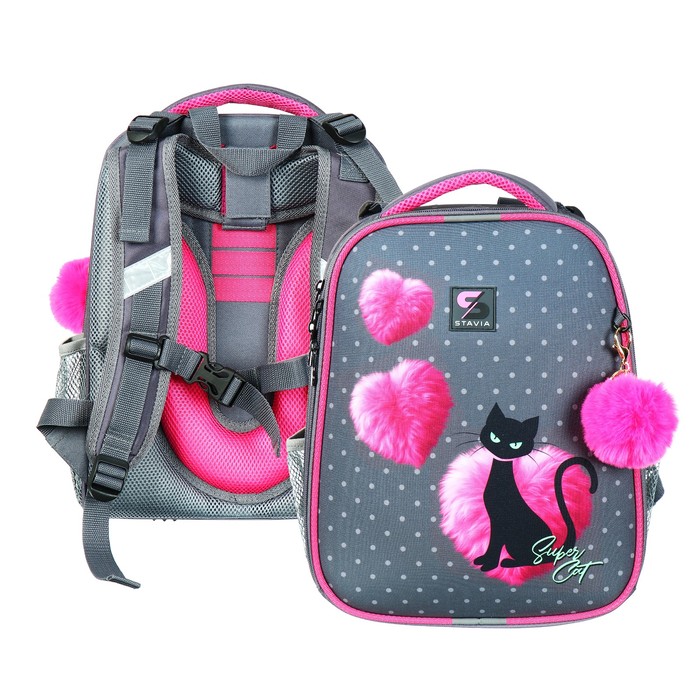 

Рюкзак детский Stavia Black cat Розовый, Black cat