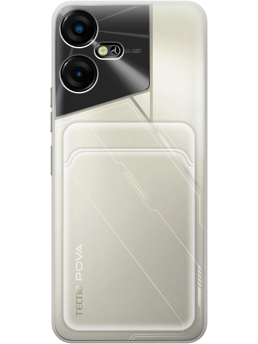 

Силиконовый чехол на Tecno Pova Neo 3 прозрачный, 20011934