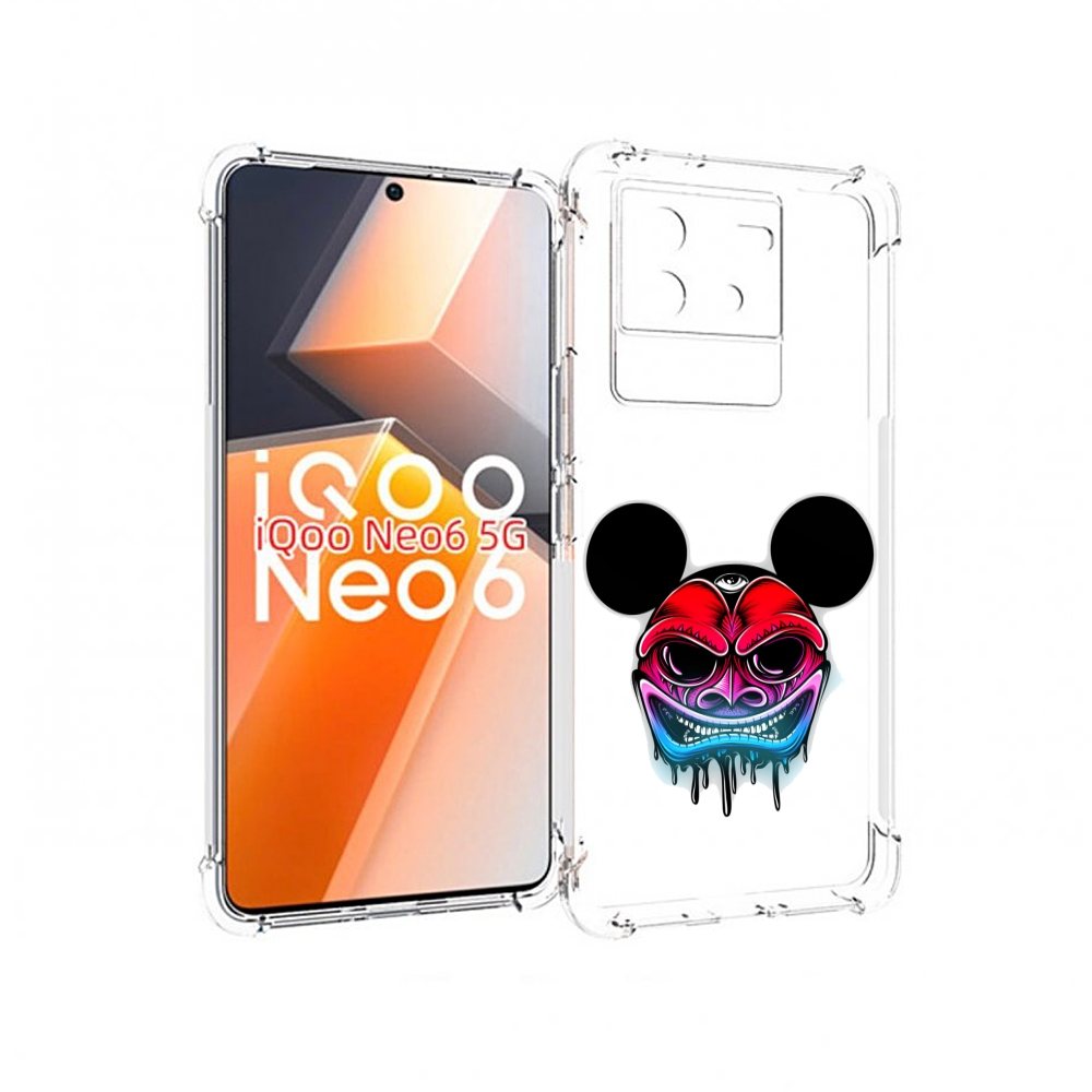 

Чехол MyPads микки в маске для Vivo iQoo Neo 6 5G, Прозрачный, Tocco