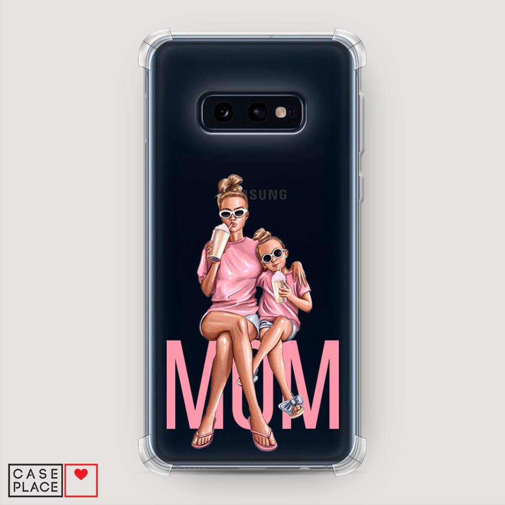 фото Противоударный силиконовый чехол "lovely mom" на samsung galaxy s10e awog