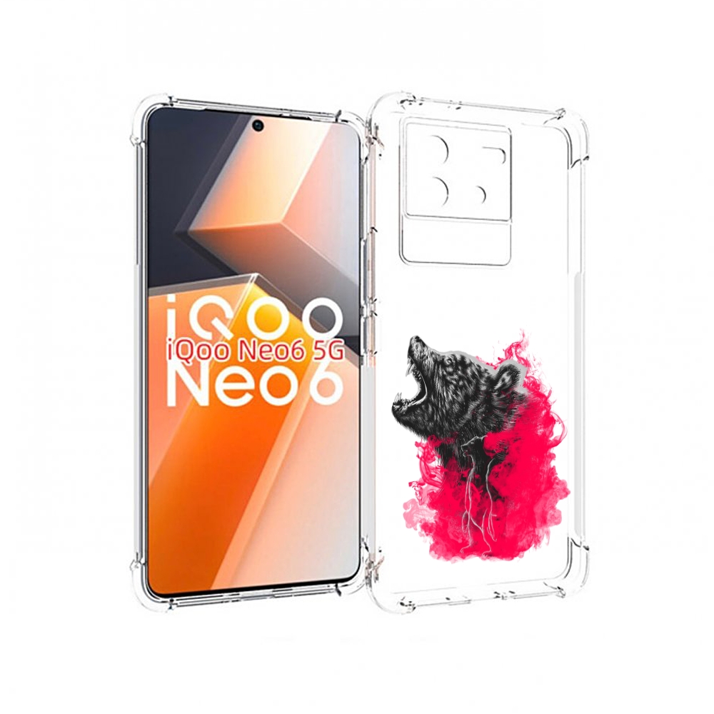 

Чехол MyPads медведь в дымке для Vivo iQoo Neo 6 5G, Прозрачный, Tocco