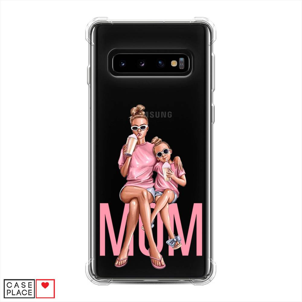 фото Противоударный силиконовый чехол "lovely mom" на samsung galaxy s10 awog