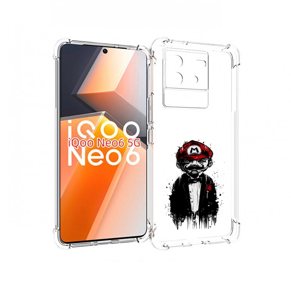 

Чехол MyPads марио для Vivo iQoo Neo 6 5G, Прозрачный, Tocco