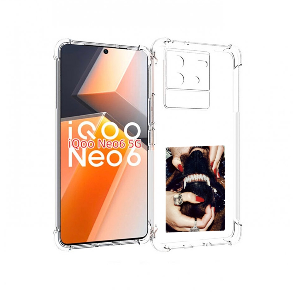 

Чехол MyPads маникюр для Vivo iQoo Neo 6 5G, Прозрачный, Tocco