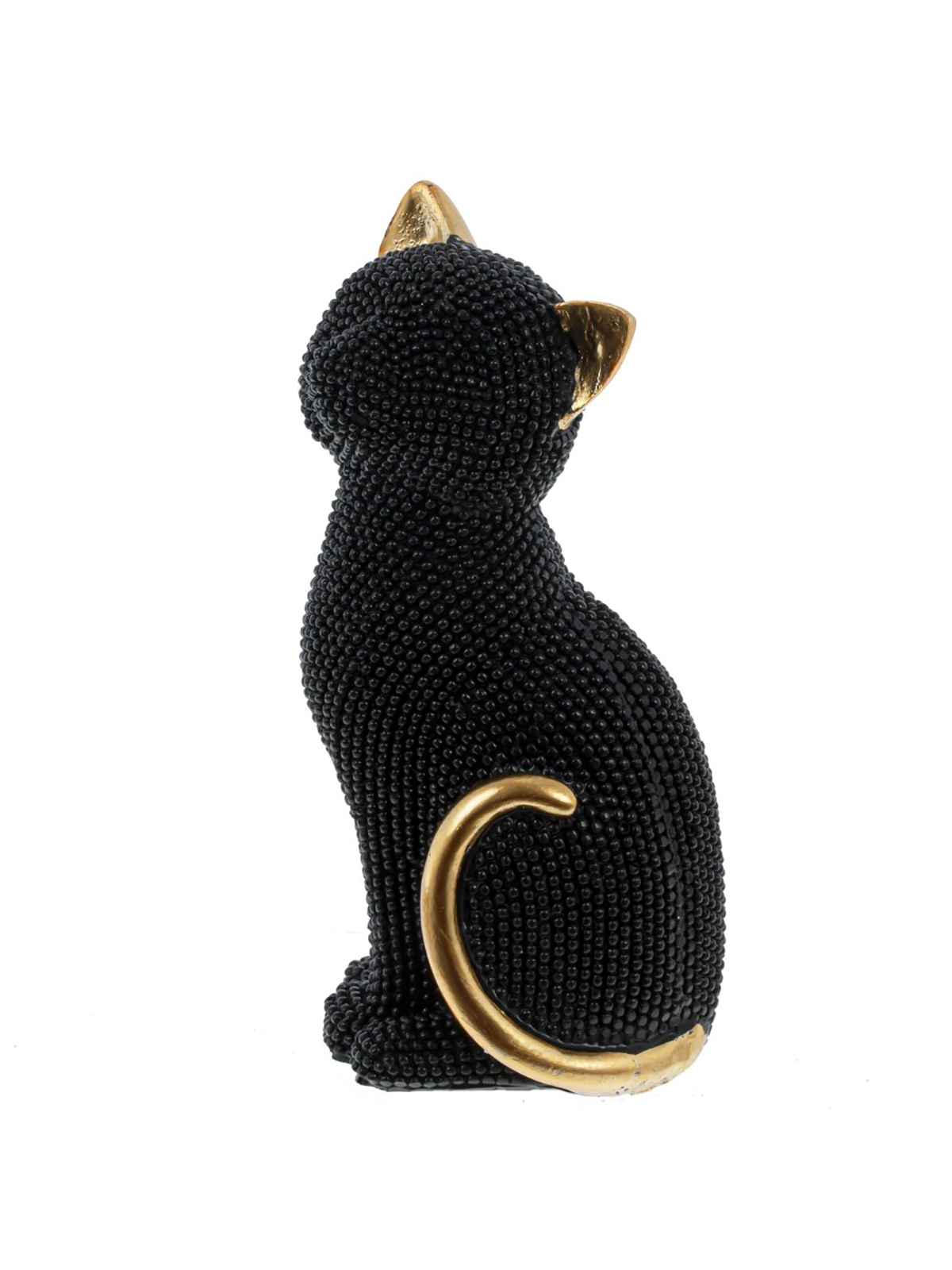 

Фигурка декоративная Remecoclub Кошка, из полимера, 14,5x7x7 см, Черный