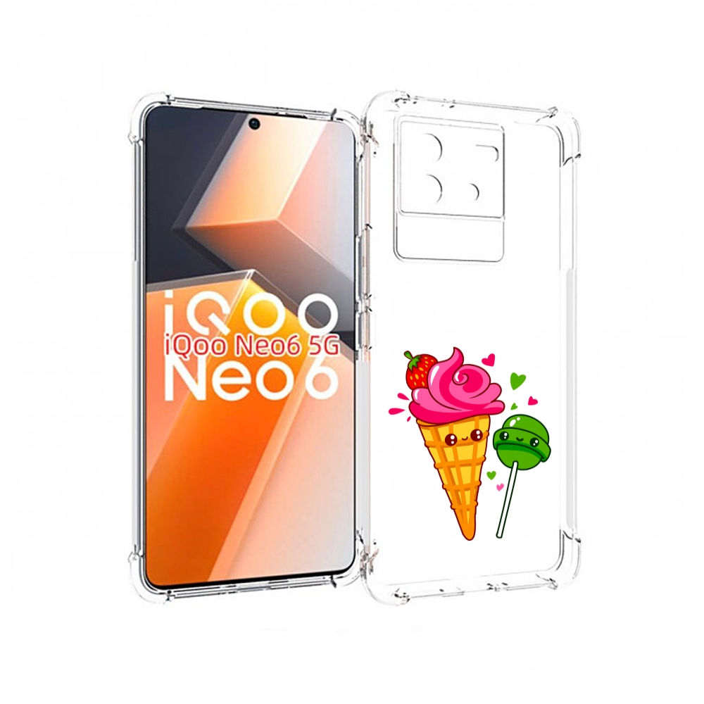 

Чехол MyPads Вкусняшки для Vivo iQoo Neo 6 5G, Прозрачный, Tocco