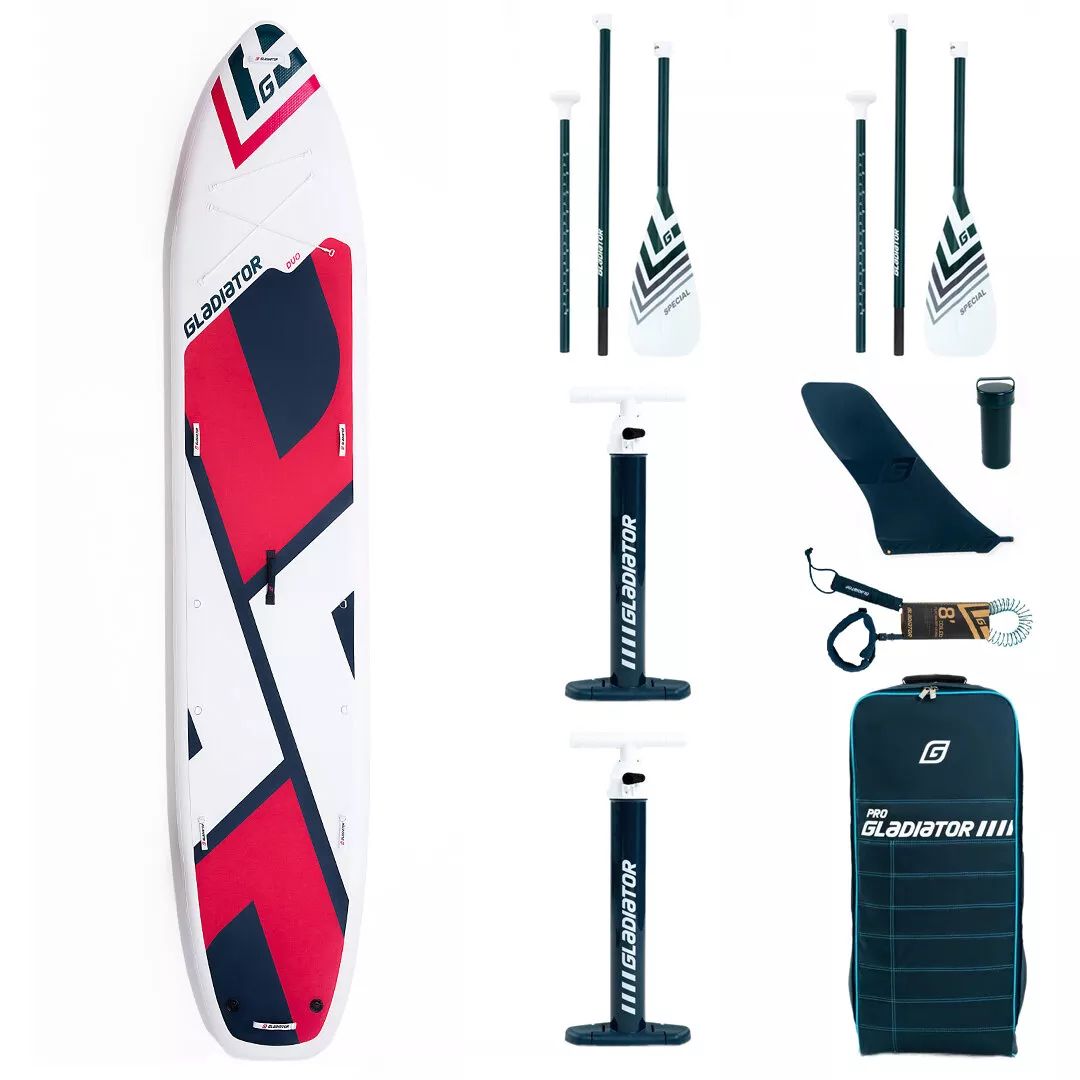 фото Sup-доска gladiator special duo 15,2' 463x91x20 см, насос, весло, лиш, ремнабор, до 300 кг