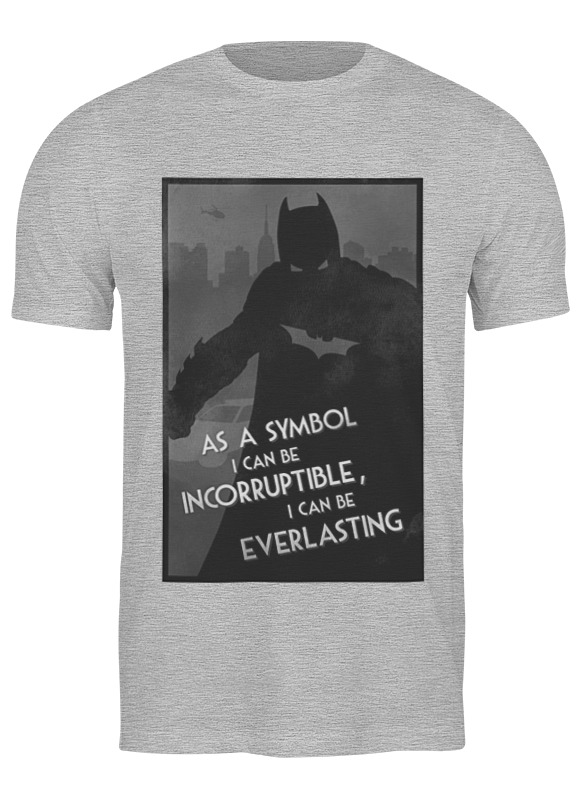 

Футболка мужская Printio Batman begins серая S, Серый, Batman begins
