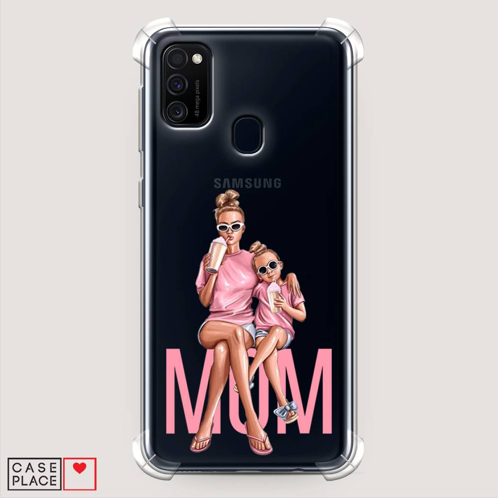 фото Противоударный силиконовый чехол "lovely mom" на samsung galaxy m30s awog