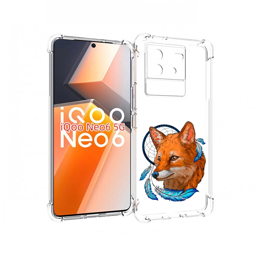 

Чехол MyPads лиса и ловец снов для Vivo iQoo Neo 6 5G, Прозрачный, Tocco