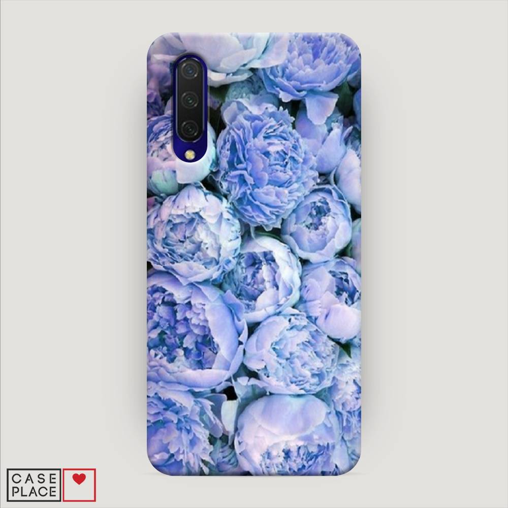 

Пластиковый чехол "Пионы голубые" на Xiaomi Mi 9 Lite, 36720-6