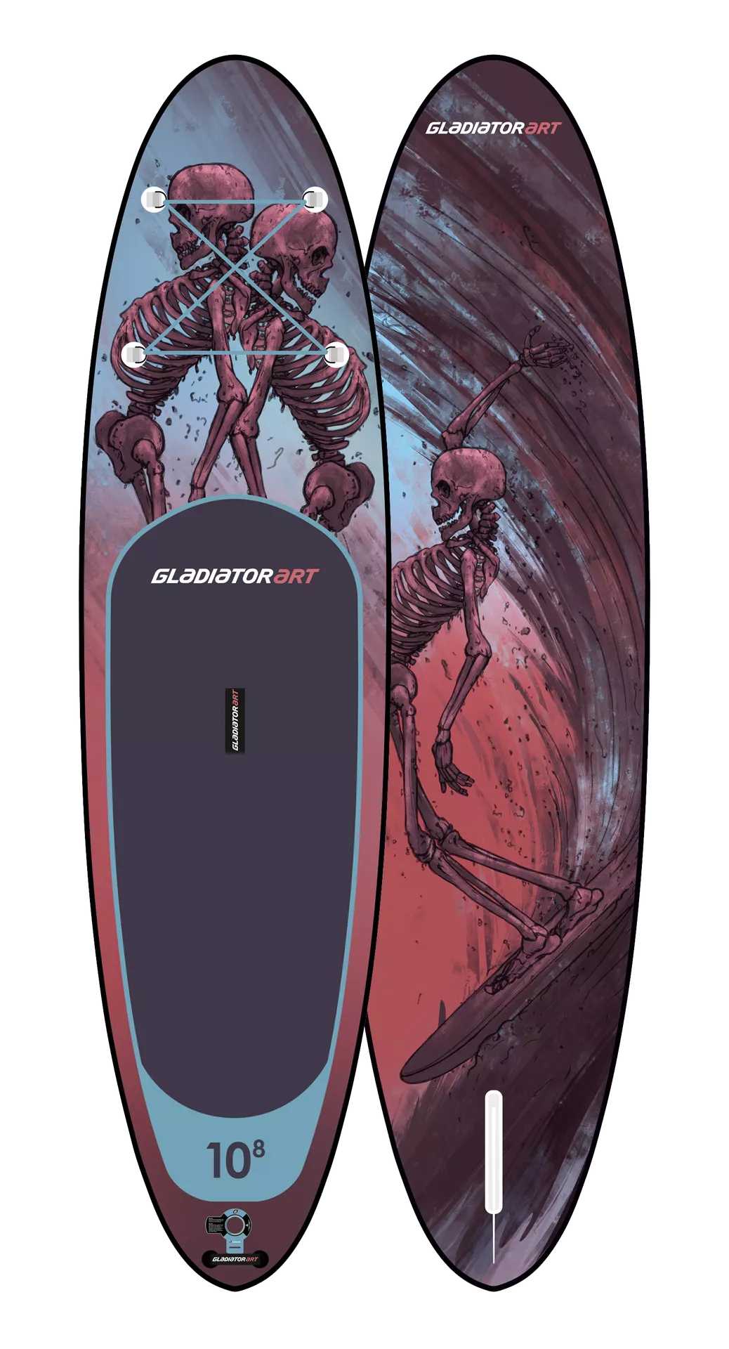 фото Sup-доска gladiator art ride 10,8' 329х86х15 см, насос, весло, лиш, ремнабор, до 140 кг