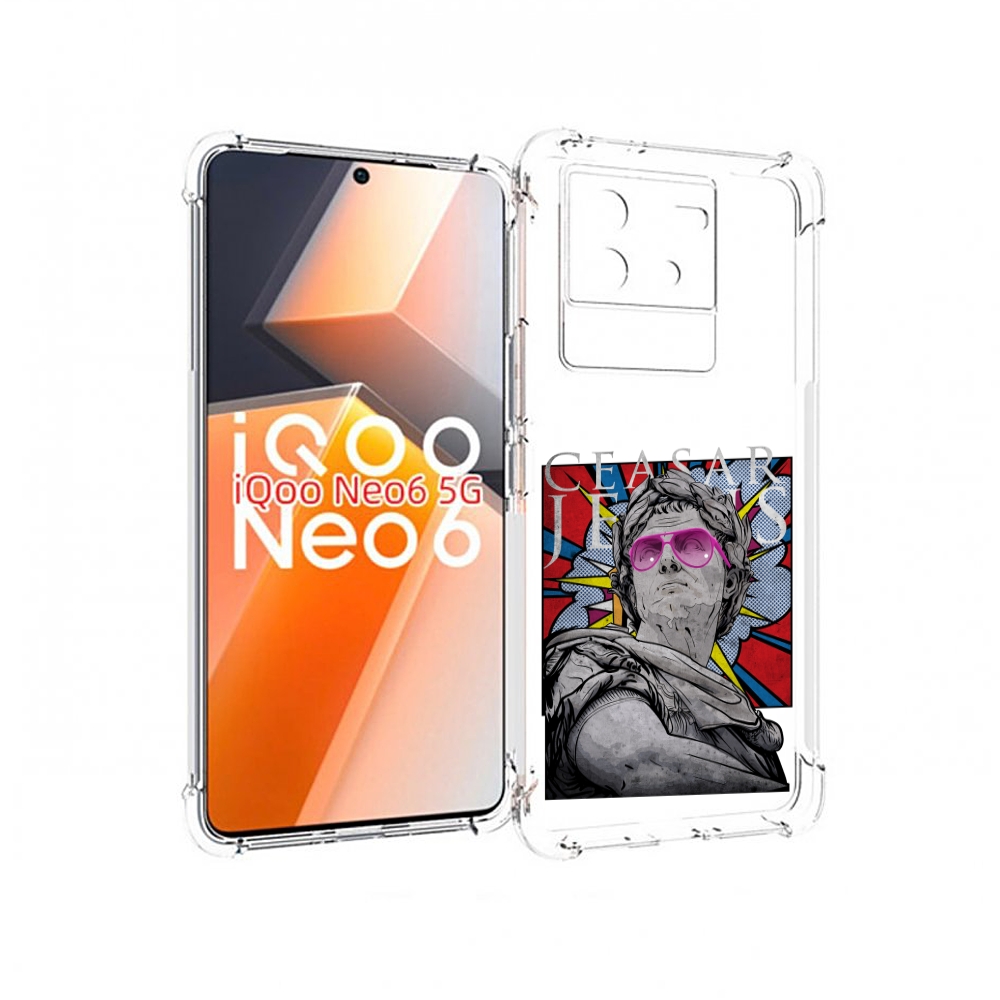 

Чехол MyPads крутая статуя свободы для Vivo iQoo Neo 6 5G, Прозрачный, Tocco