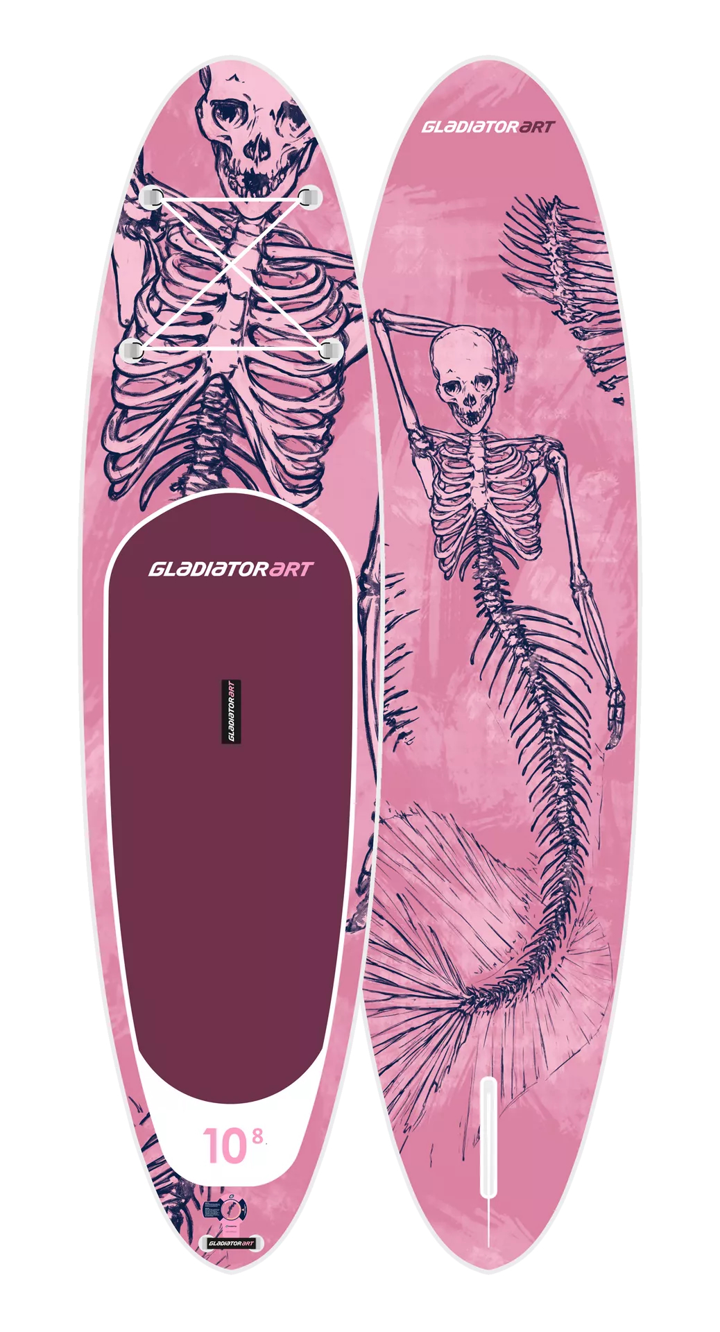 фото Sup-доска gladiator art mermaid 10,8' 329х86х15 см, насос, весло, лиш, ремнабор, до 140 кг