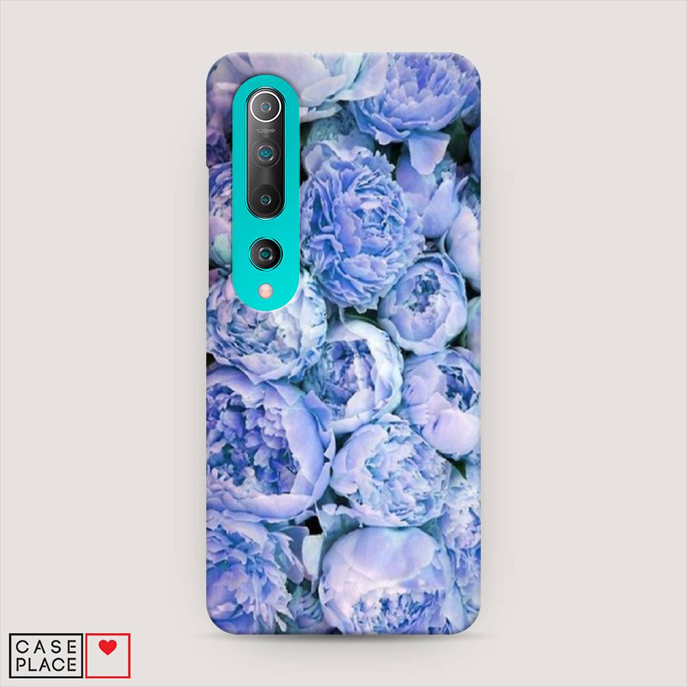 

Пластиковый чехол "Пионы голубые" на Xiaomi Mi 10 Pro, 37820-6