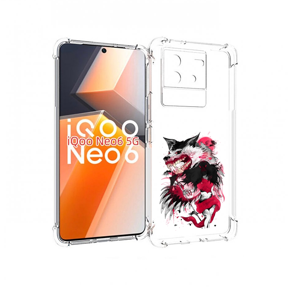 

Чехол MyPads красная шапочка для Vivo iQoo Neo 6 5G, Прозрачный, Tocco