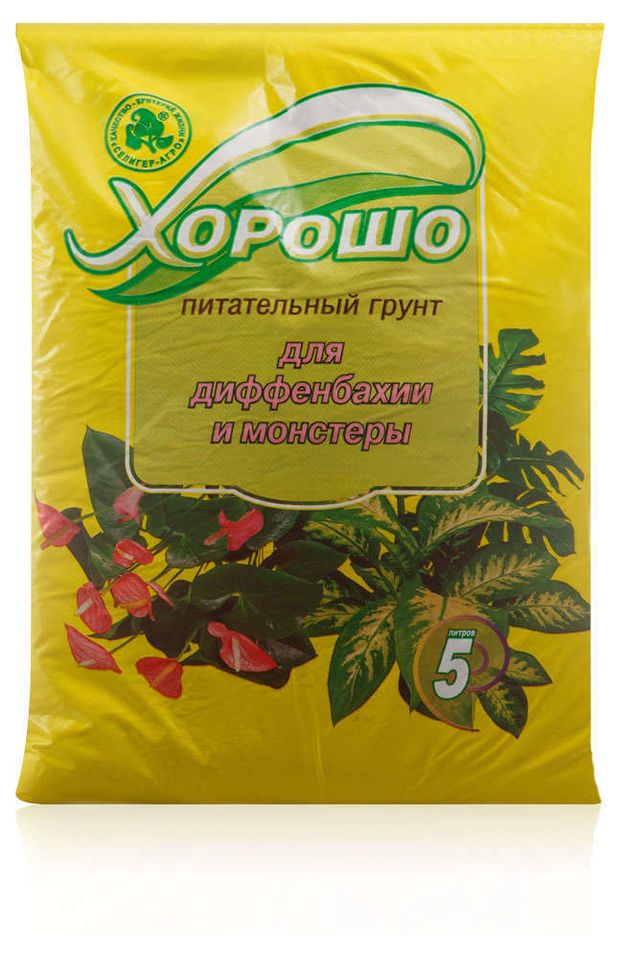 

Торфяной грунт "Для диффенбахии и монстеры" 5л