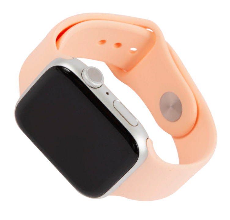 Ремешок силиконовый MB для Apple watch – 42-44 mm (S3/S4/S5 SE/S6), грейпфрут УТ000027907