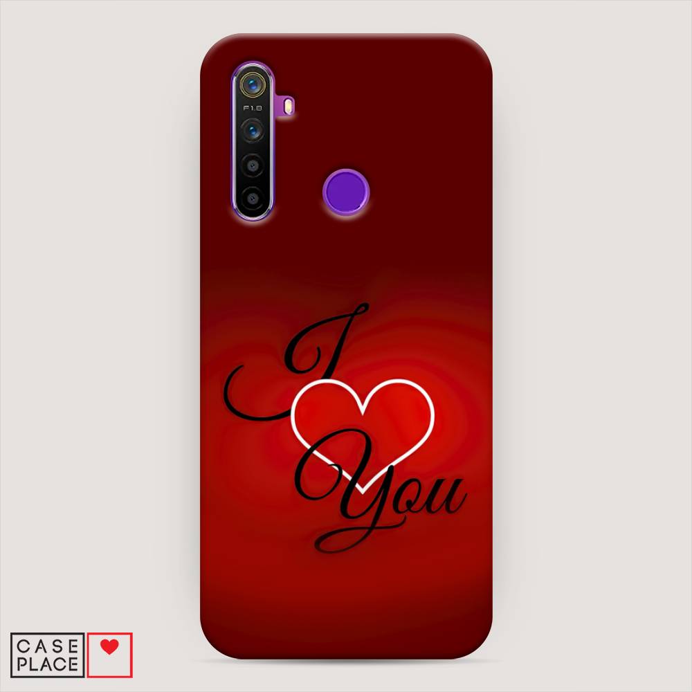 

Пластиковый чехол "I love you 3" на Realme 5, 251520-5