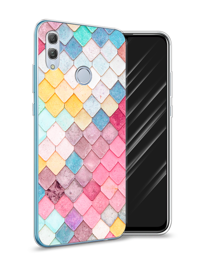 

Чехол Awog на Huawei P Smart 2019 "Нежные ромбики", Красный, 67250-4