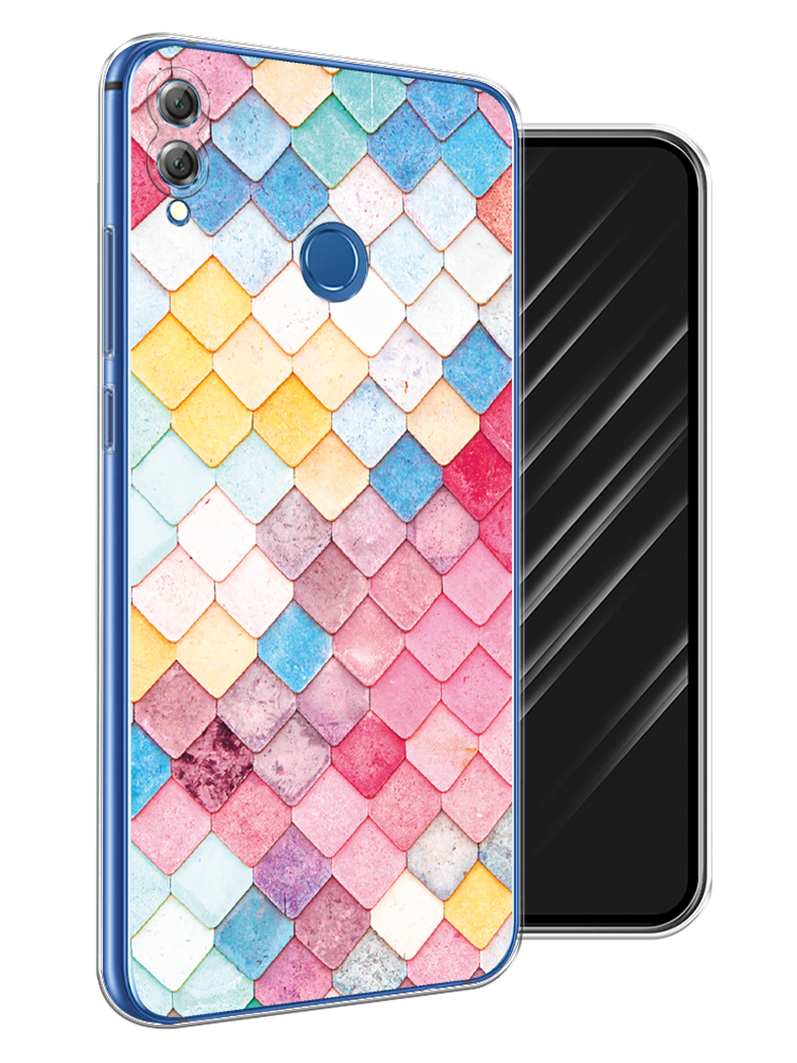 

Чехол Awog на Honor 8X "Нежные ромбики", Красный, 66750-4