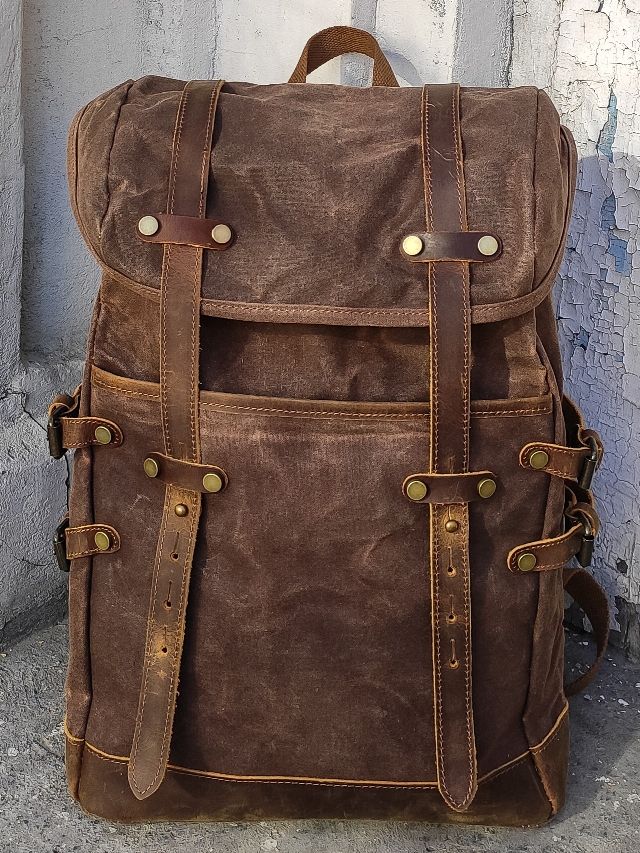 Рюкзак мужской Orlen pack KS-469 коричневый 43х32х16 см 6300₽