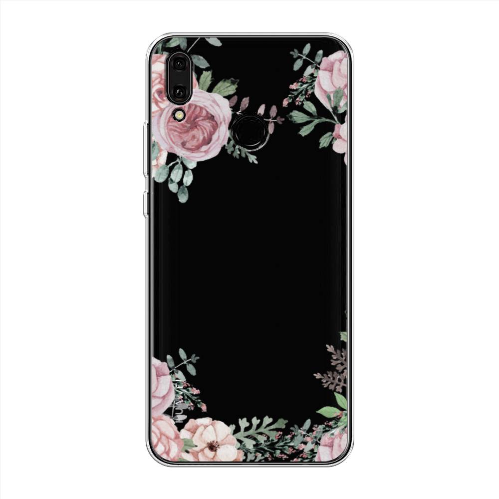 фото Чехол awog "нежные розы акварель" для huawei y9 2019