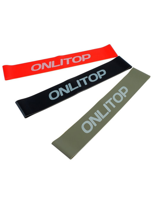 

Набор эспандеров Onlitop 1890566 черный/серый/красный, 3 шт., 1890566
