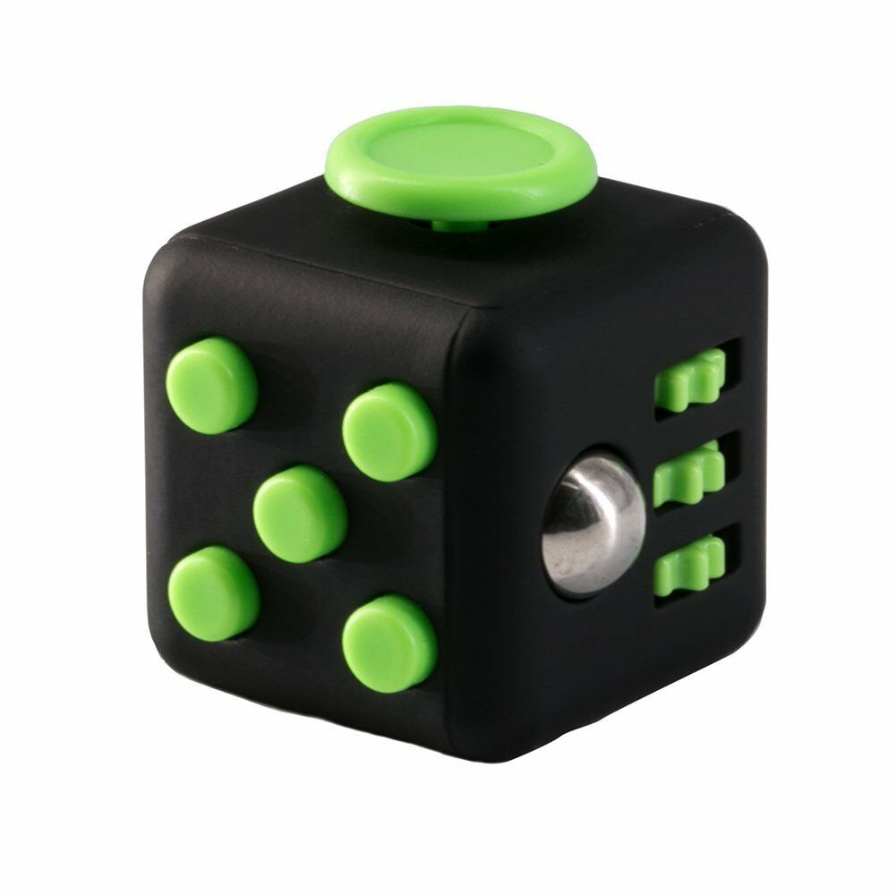 

Фиджет Кубик антистресс Fidget Cube черно-зеленый, БАС_КУБ63