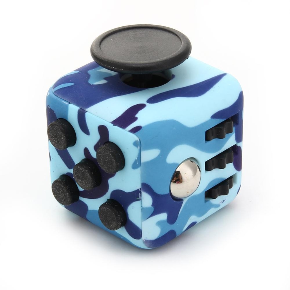 

Фиджет Кубик антистресс Fidget Cube синий камуфляж, Бас_Куб63