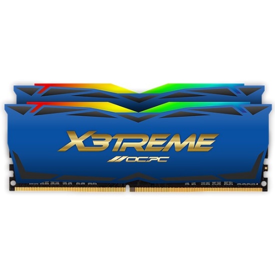 Оперативная память OCPC X3 RGB Blue 32Gb DDR4 3600MHz (MMX3A2K32GD436C18BU) (2x16Gb KIT)