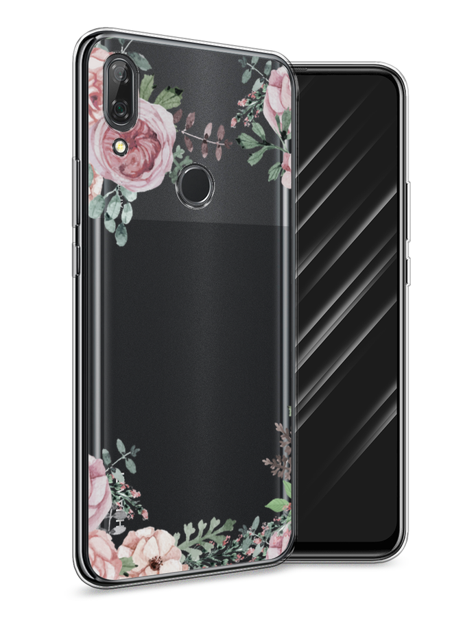 

Чехол Awog на Huawei P Smart Z "Нежные розы акварель", Прозрачный;розовый;зеленый, 69450-8