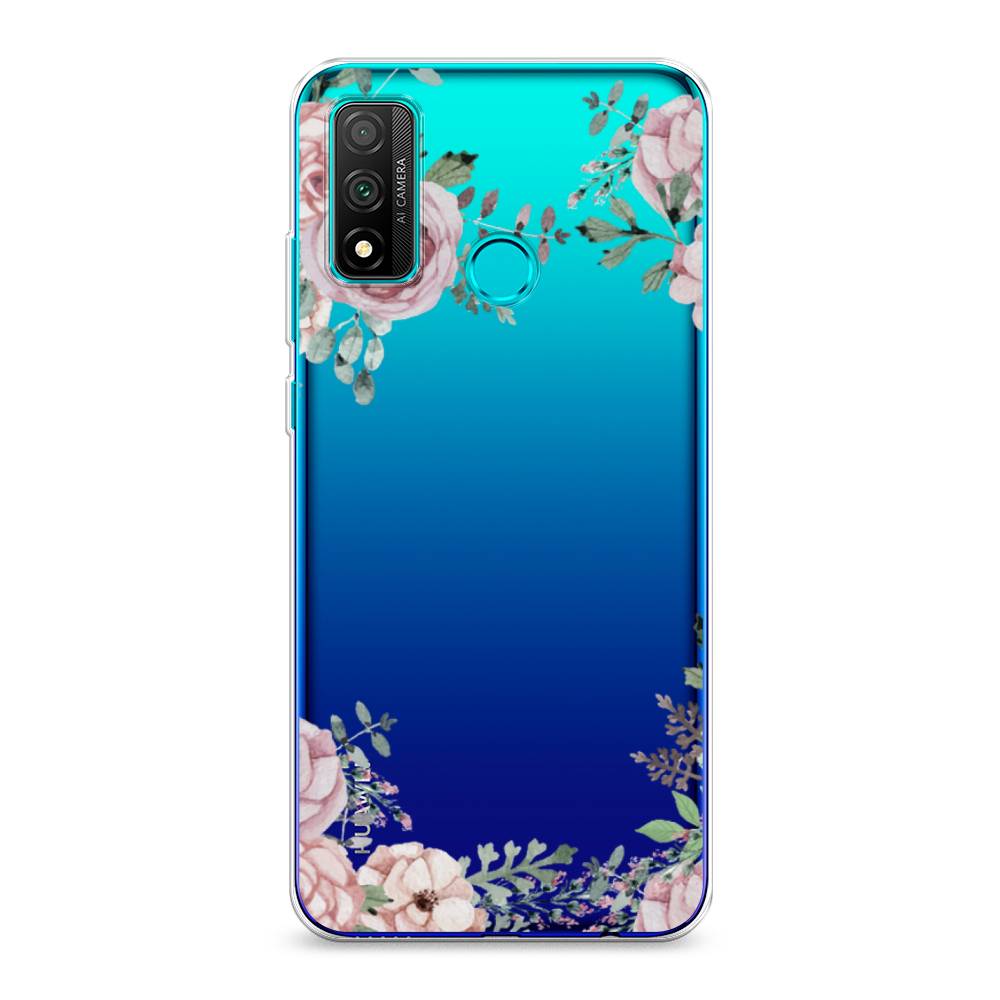 фото Чехол awog "нежные розы акварель" для huawei p smart 2020