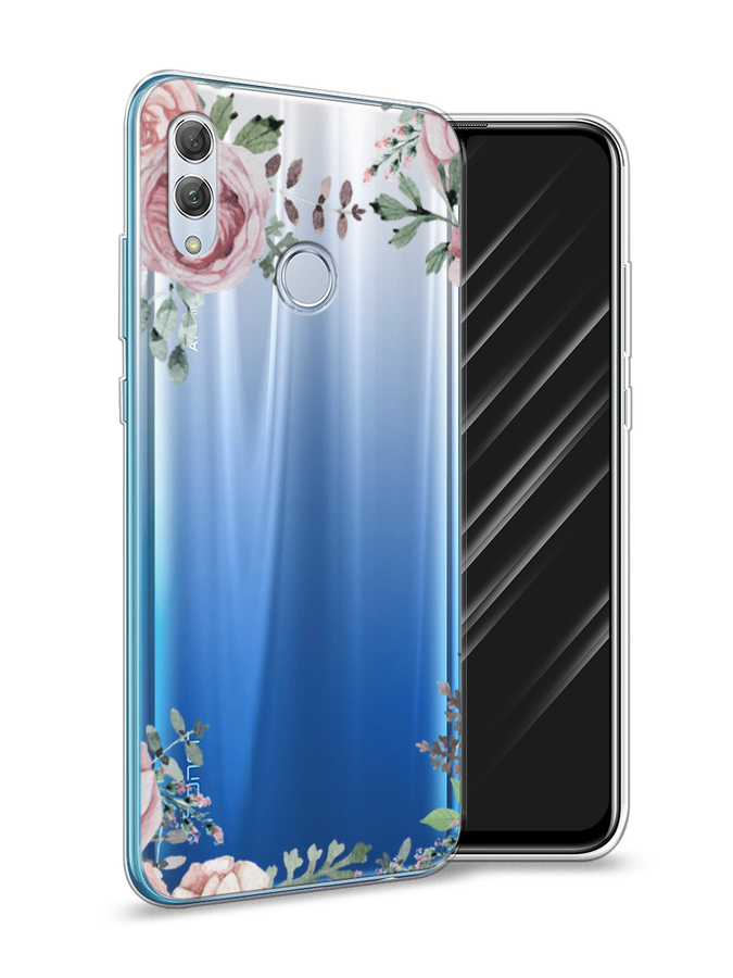 

Чехол Awog на Huawei P Smart 2019 "Нежные розы акварель", Прозрачный;розовый;зеленый, 67250-8