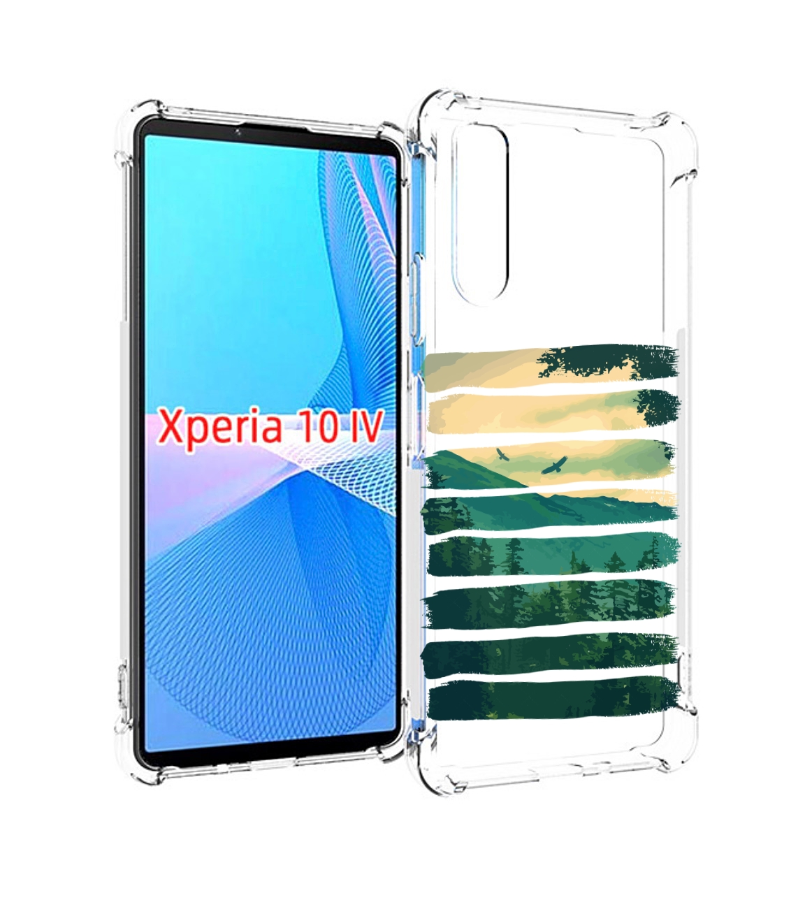 

Чехол MyPads Лесная чаща для Sony Xperia 10 IV (10-4), Прозрачный, Tocco