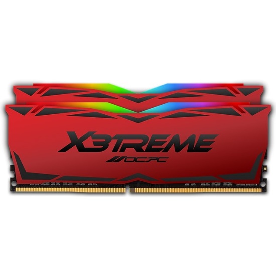 Оперативная память OCPC X3 RGB Red 16Gb DDR4 3200MHz (MMX3A2K16GD432C16RE) (2x8Gb KIT)