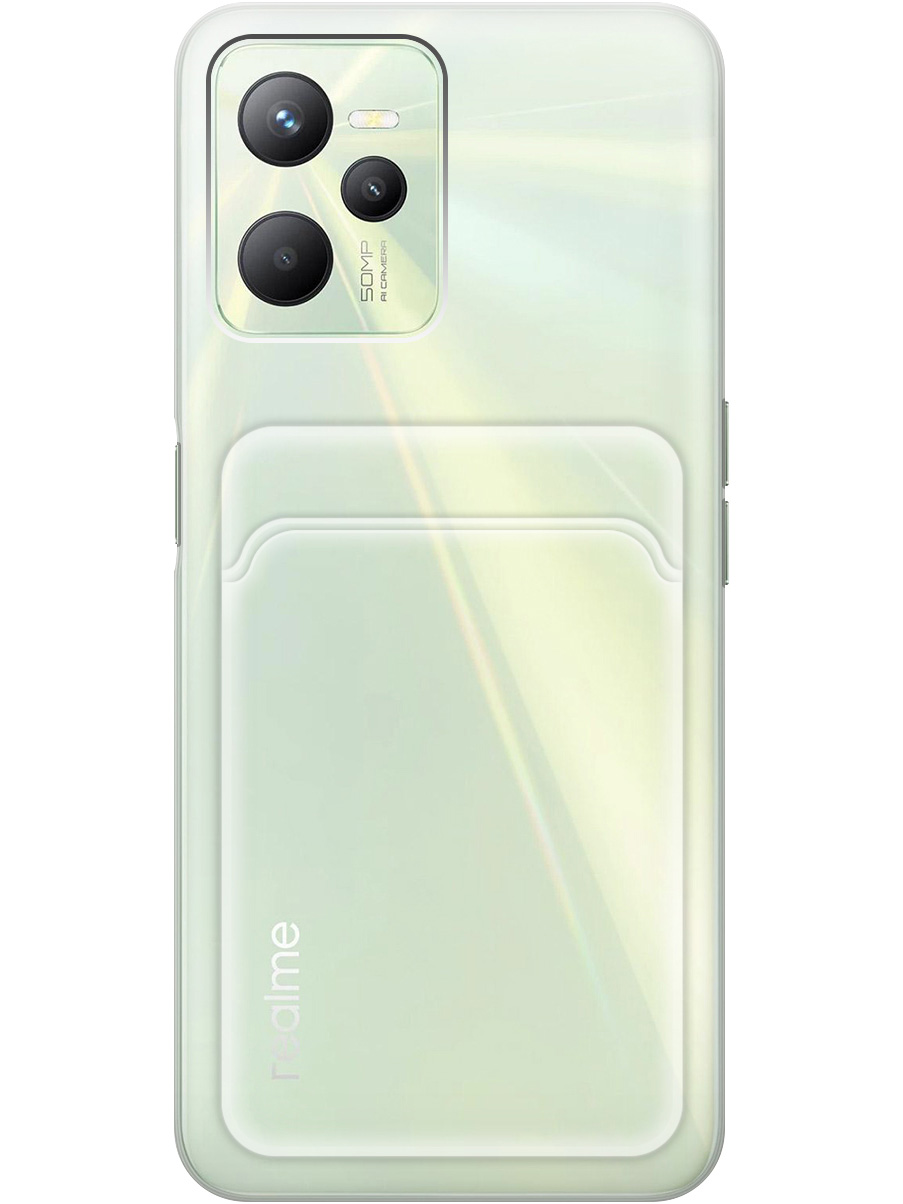 

Силиконовый чехол на Realme C35 прозрачный, 20011954