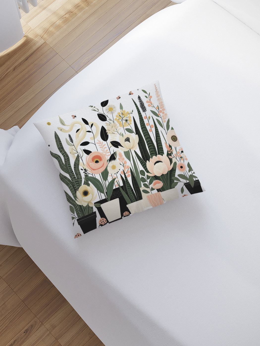 

Наволочка декоративная JoyArty Рисунок с цветами 45х45, sl_sd1648, Розовый