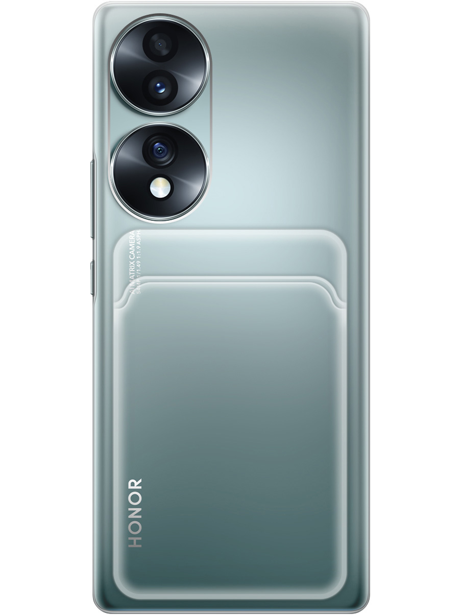 

Силиконовый чехол на Honor 70 прозрачный, 20011981