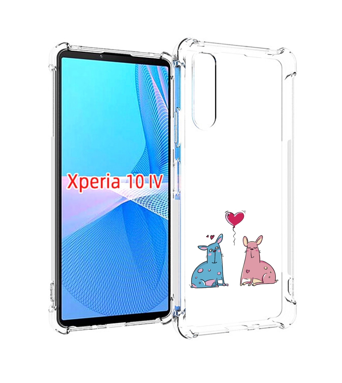 

Чехол MyPads Лама любовь для Sony Xperia 10 IV (10-4), Прозрачный, Tocco