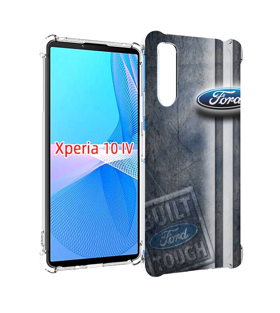 

Чехол MyPads ford 2 для Sony Xperia 10 IV (10-4), Прозрачный, Tocco
