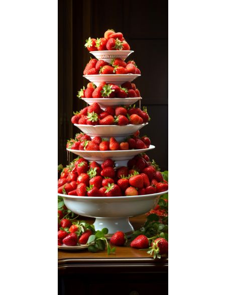 

Алмазная мозаика на подрамнике Клубничная тарелка, 40x14 см, 40 цветов, 86157, ПНА-002