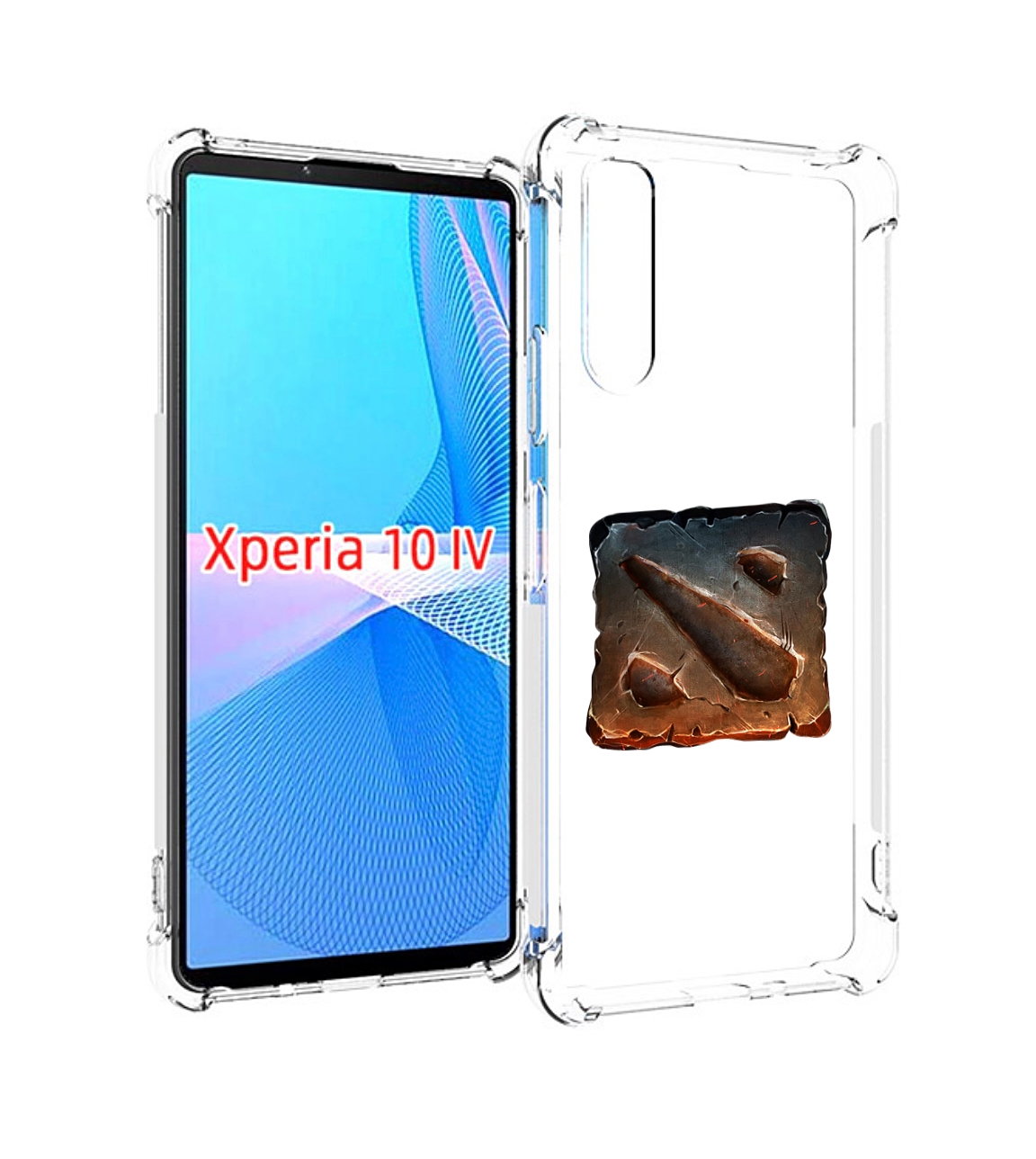 

Чехол MyPads dota 2 логотип 2 для Sony Xperia 10 IV (10-4), Прозрачный, Tocco