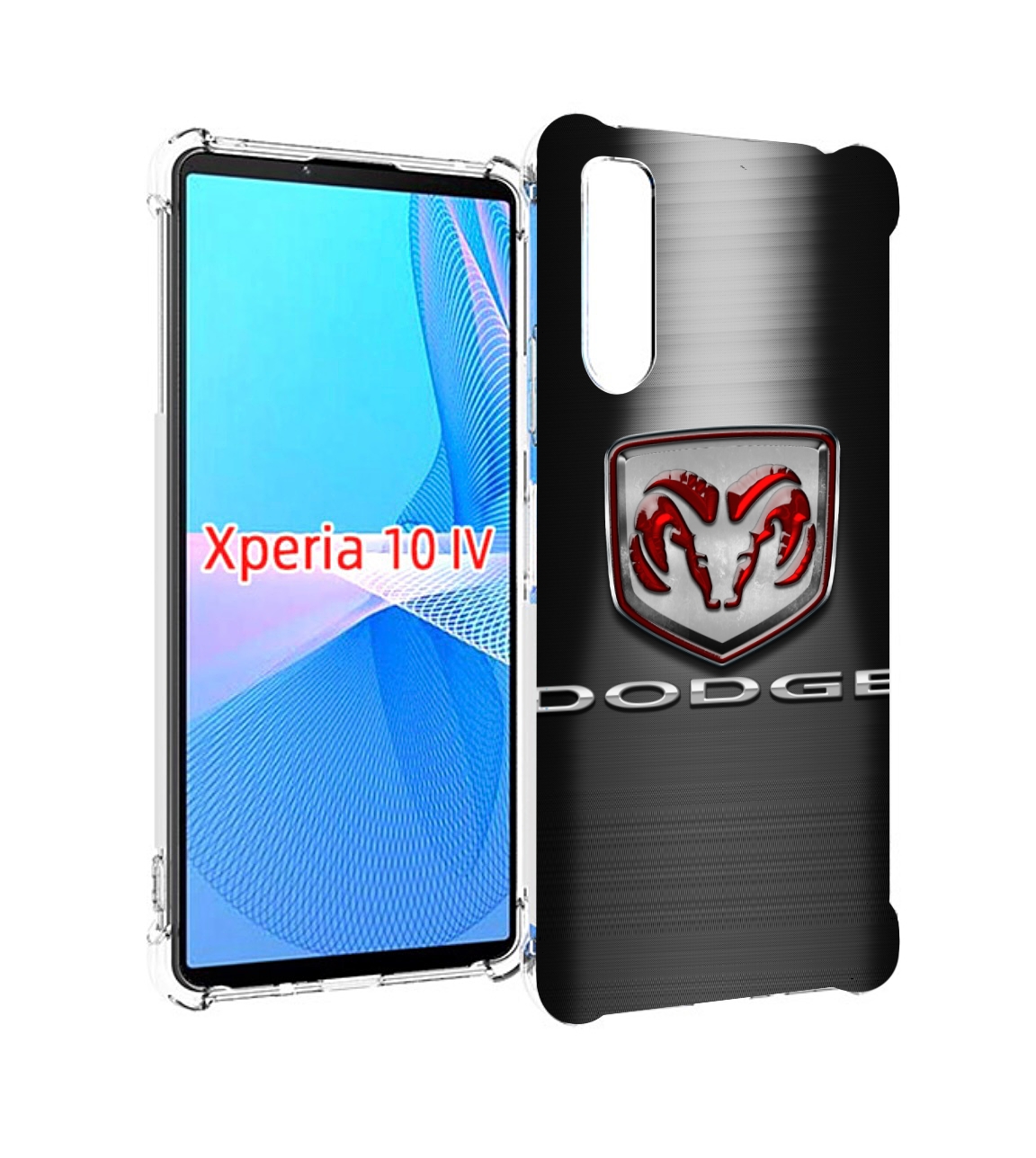 Чехол MyPads dodge 1 мужской для Sony Xperia 10 IV (10-4) Tocco