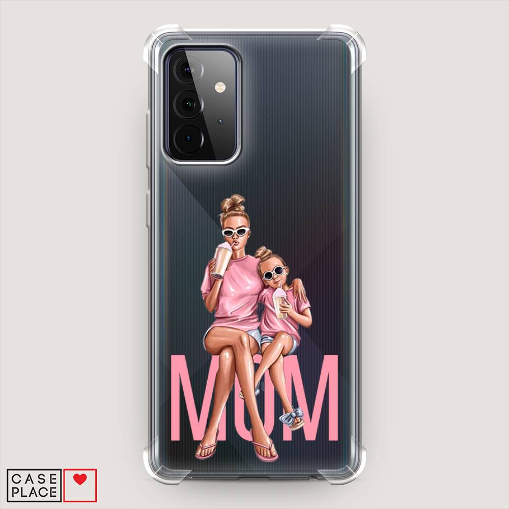 фото Противоударный силиконовый чехол "lovely mom" на samsung galaxy a72 awog