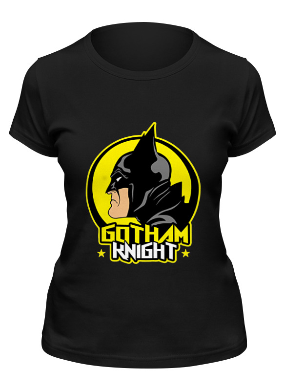 

Футболка женская Printio Gotham knight черная S, Черный, Gotham knight