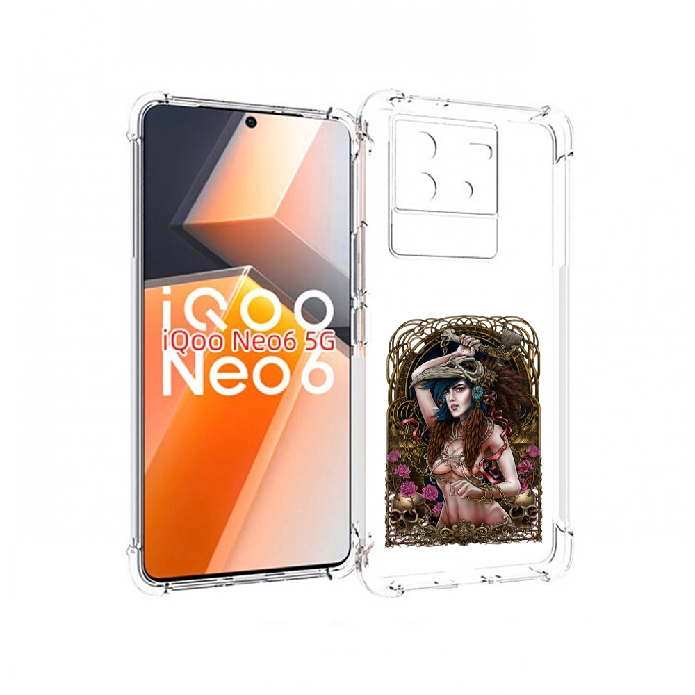 

Чехол MyPads красивая девушка рисунок для Vivo iQoo Neo 6 5G, Прозрачный, Tocco