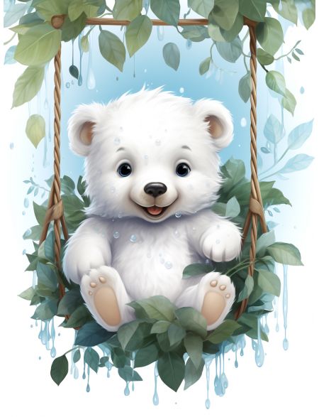 

Алмазная мозаика на подрамнике Мишутка, 40x30 см, 50 цветов, 86090, ПРА-878