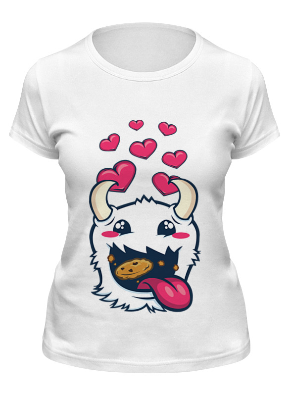 

Футболка женская Printio poro snax (league of legends) белая S, Белый, poro snax (league of legends)